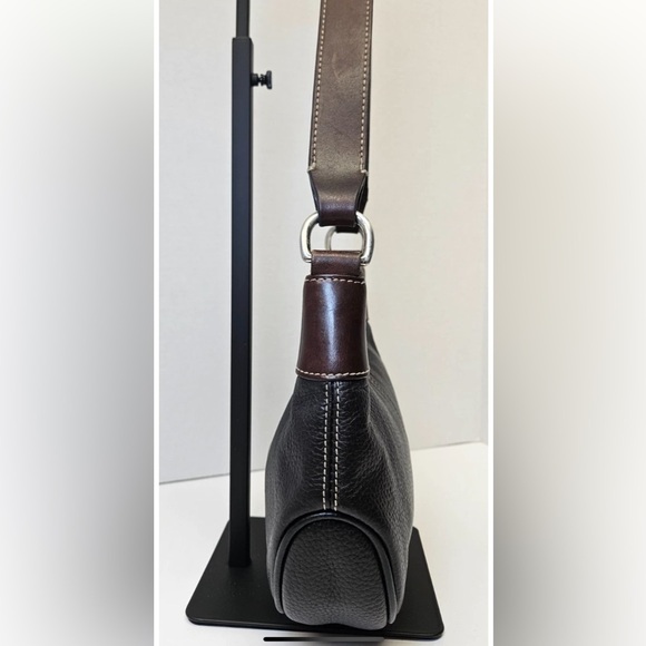 Dooney & Bourke Black and Brown Hobo Bag - Picture 3 of 16